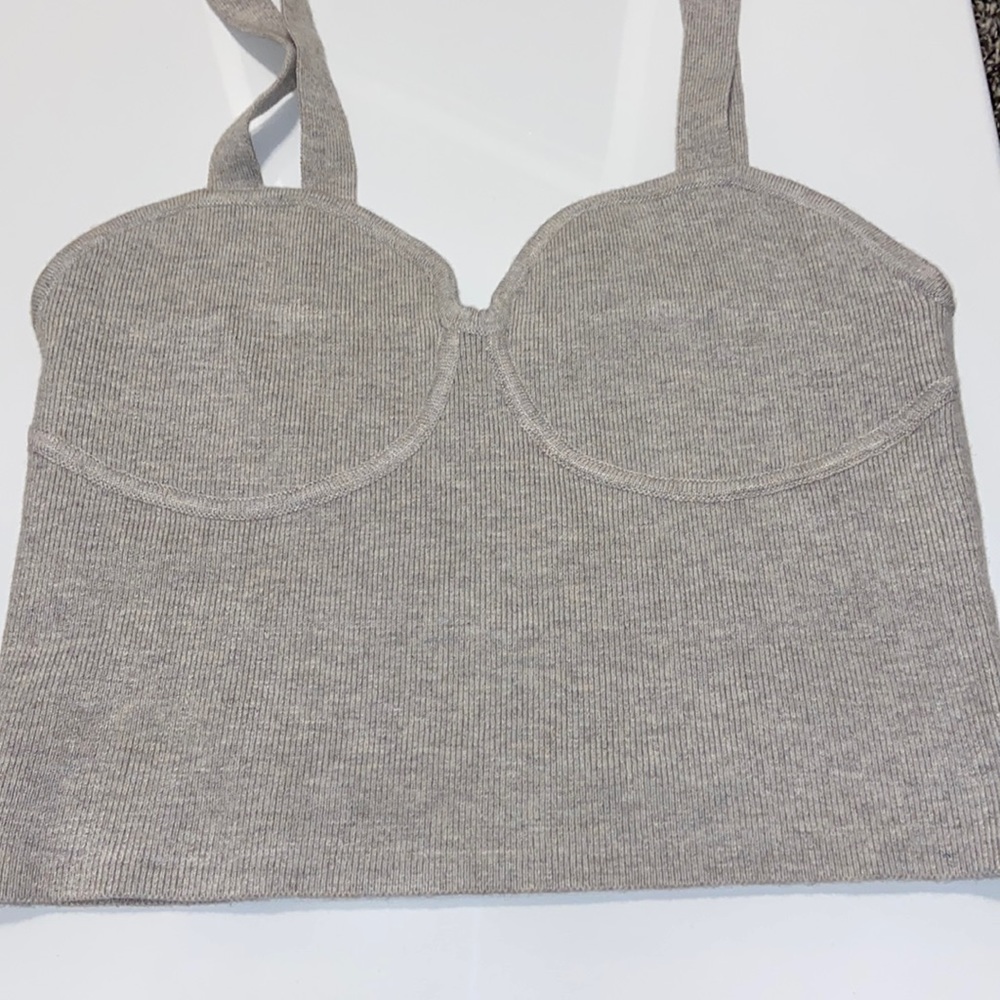 Crop top size S from H&M color beige